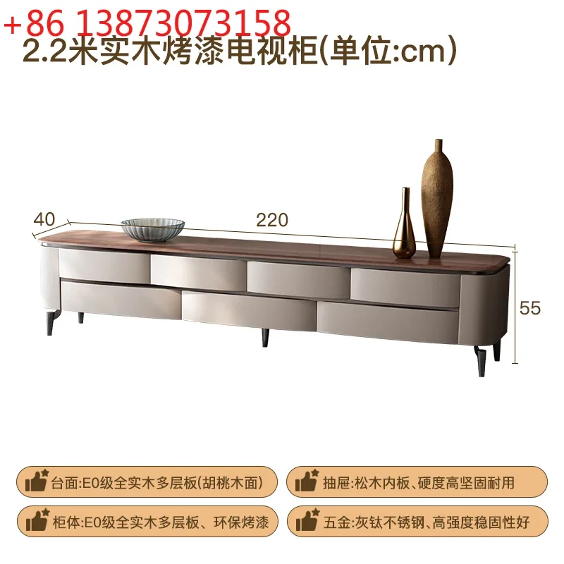 Medieval solid wood TV cabinet, new designer minimalist high-foot paint floor cabinet
Medieval solid wood TV cabinet, new designer minimalist high-foot paint floor cabinet