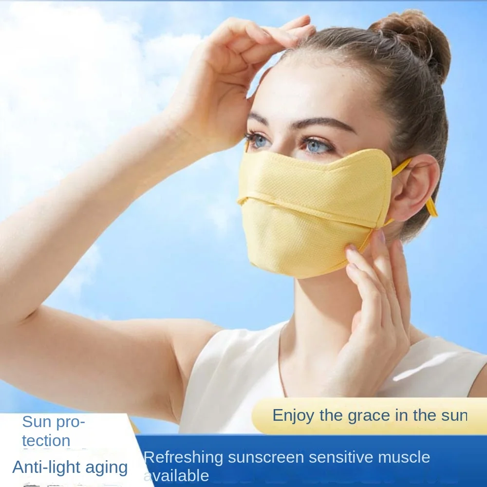 Anti-UV Face Cover Ice Silk Mask UV Protection Adjustable Sunscreen Mask Face Shield Silk Scarf Summer Face Cover Running
Anti-UV Face Cover Ice Silk Mask UV Protection Adjustable Sunscreen Mask Face Shield Silk Scarf Summer Face Cover Running
