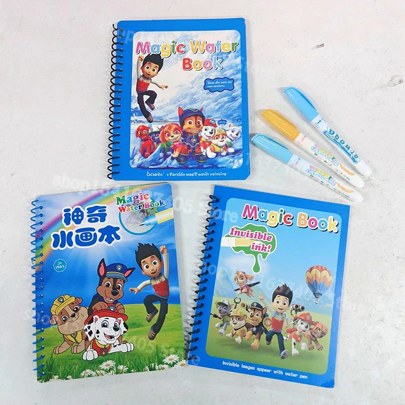 Paw Patrol Repeated use Book Creative Graffiti Water Painting Puzzle Learning Toys Anime Dog Cartoon Water album Print Gifts
Paw Patrol Repeated use Book Creative Graffiti Water Painting Puzzle Learning Toys Anime Dog Cartoon Water album Print Gifts