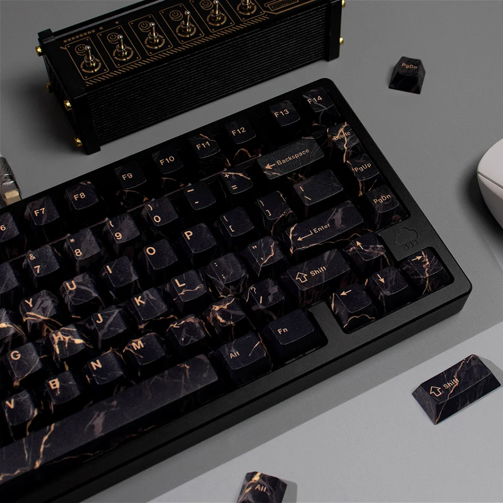 Marble Keycap Set PBT 129 Keys Customized Personalized Cherry Keycaps for Mechanical Keyboard 61/75/85/104/108
Marble Keycap Set PBT 129 Keys Customized Personalized Cherry Keycaps for Mechanical Keyboard 61/75/85/104/108