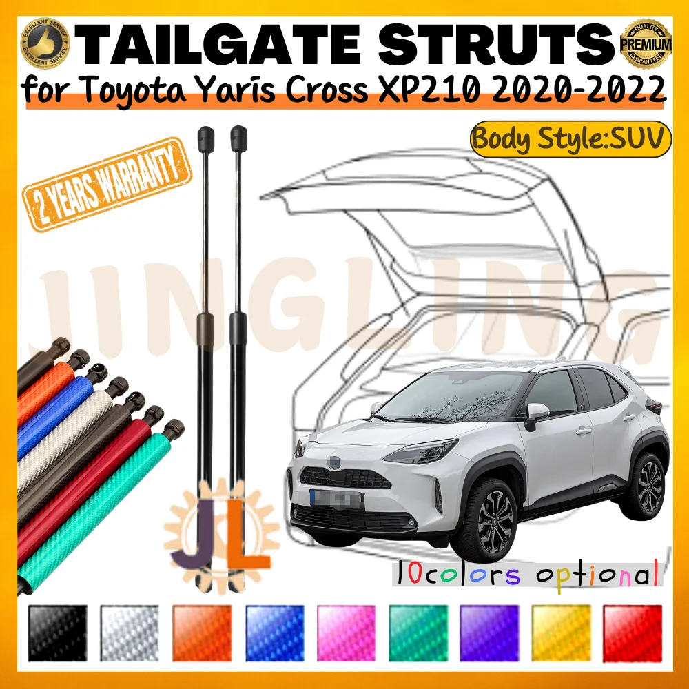 Qty(2) Trunk Struts for Toyota Yaris Cross XP210 Series SUV 2020-2022 Rear Tailgate Boot Lift Supports Gas Spring Shock Absorber
Qty(2) Trunk Struts for Toyota Yaris Cross XP210 Series SUV 2020-2022 Rear Tailgate Boot Lift Supports Gas Spring Shock Absorber