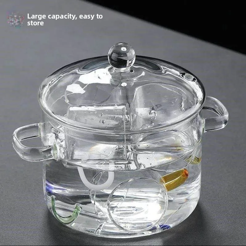 Large Size Glass Disinfection Pot with Lid for Heating Tea Cups Ceramic Stove High Temperature Resistant Tea Washing Tea Set
Large Size Glass Disinfection Pot with Lid for Heating Tea Cups Ceramic Stove High Temperature Resistant Tea Washing Tea Set