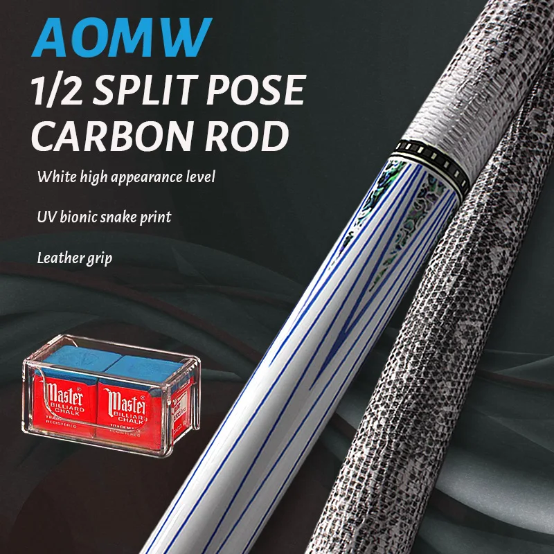 Half billiard cue 13mm leather head stainless steel slow tooth interface head white bionic snakeskin leather grip with two piece
Half billiard cue 13mm leather head stainless steel slow tooth interface head white bionic snakeskin leather grip with two piece