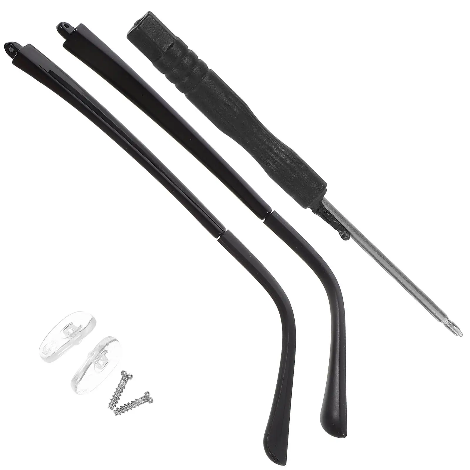 2 Pairs Eyeglass Legs Black Replacement Temple Parts Nonslip Lightweight Comfortable Glasses Arms Repair Kit Sunglasses Reading
2 Pairs Eyeglass Legs Black Replacement Temple Parts Nonslip Lightweight Comfortable Glasses Arms Repair Kit Sunglasses Reading