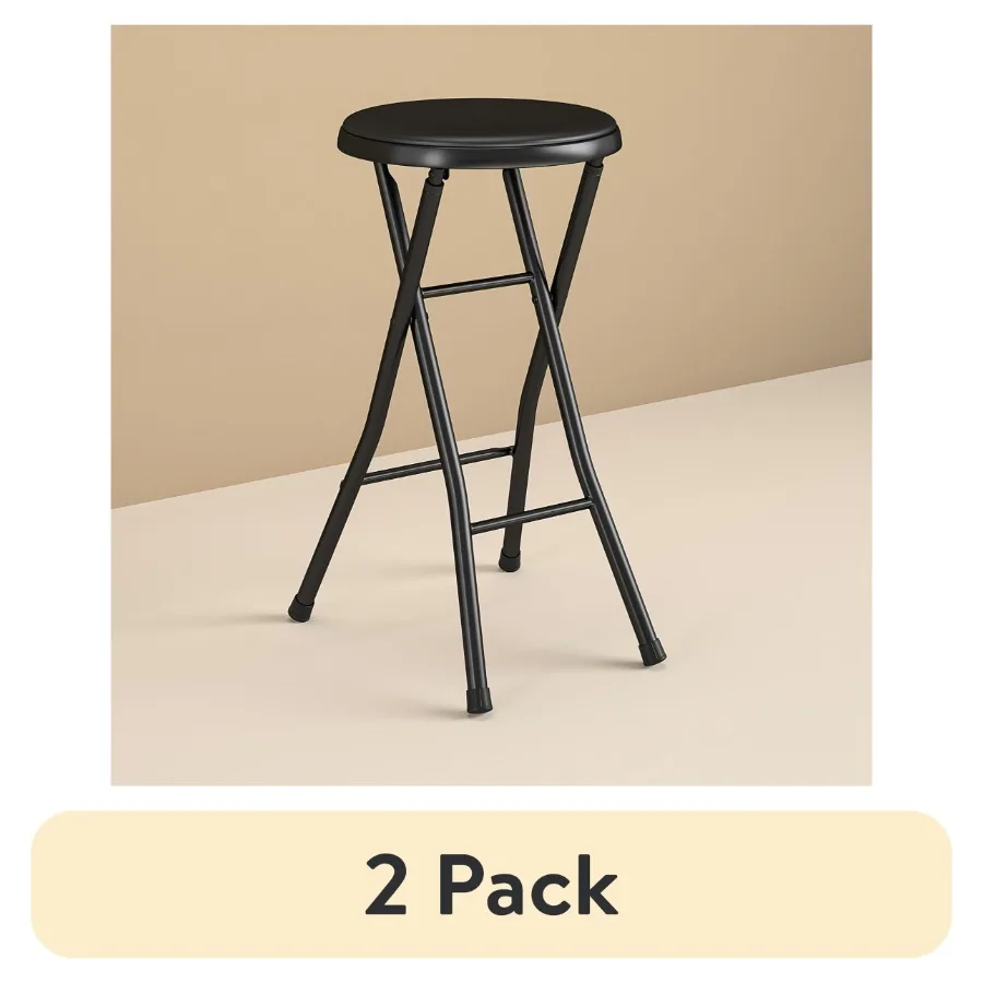 2-Pack 24-Inch Padded Folding Stool for Indoor and Outdoor Use Comfortable Portable Sing Solution
2-Pack 24-Inch Padded Folding Stool for Indoor and Outdoor Use Comfortable Portable Sing Solution