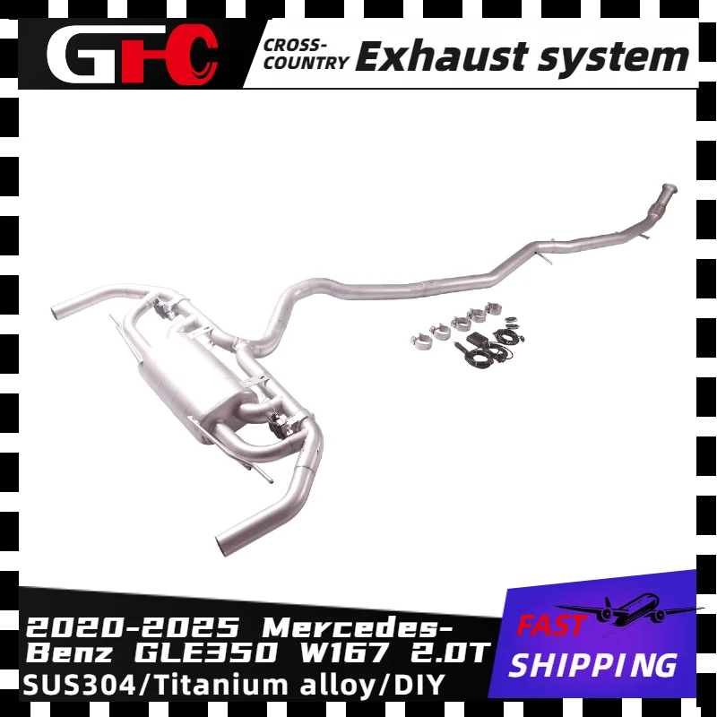 Высокопроизводительная выхлопная система GFC catback из нержавеющей стали SUS304 с электронным клапаном глушителя для Mercedes-Benz GLE350 W167 2.0T 2020-2025 годов выпуска
Высокопроизводительная выхлопная система GFC catback из нержавеющей стали SUS304 с электронным клапаном глушителя для Mercedes-Benz GLE350 W167 2.0T 2020-2025 годов выпуска