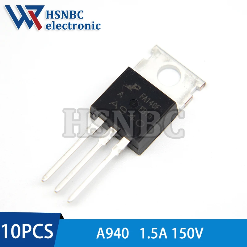 10Pcs/Lot A940 A940A 940 TO-220 1.5A 150V 25W Switching Tube Power Tube 100% New Original
10Pcs/Lot A940 A940A 940 TO-220 1.5A 150V 25W Switching Tube Power Tube 100% New Original