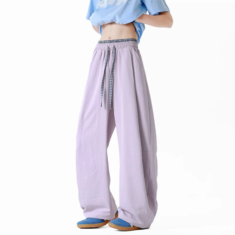 Sport Loose Curved Pants Men Hong Kong Style Barrel Leg Summer Trousers Draping Fit Slimming Casual Straight Pants
Sport Loose Curved Pants Men Hong Kong Style Barrel Leg Summer Trousers Draping Fit Slimming Casual Straight Pants