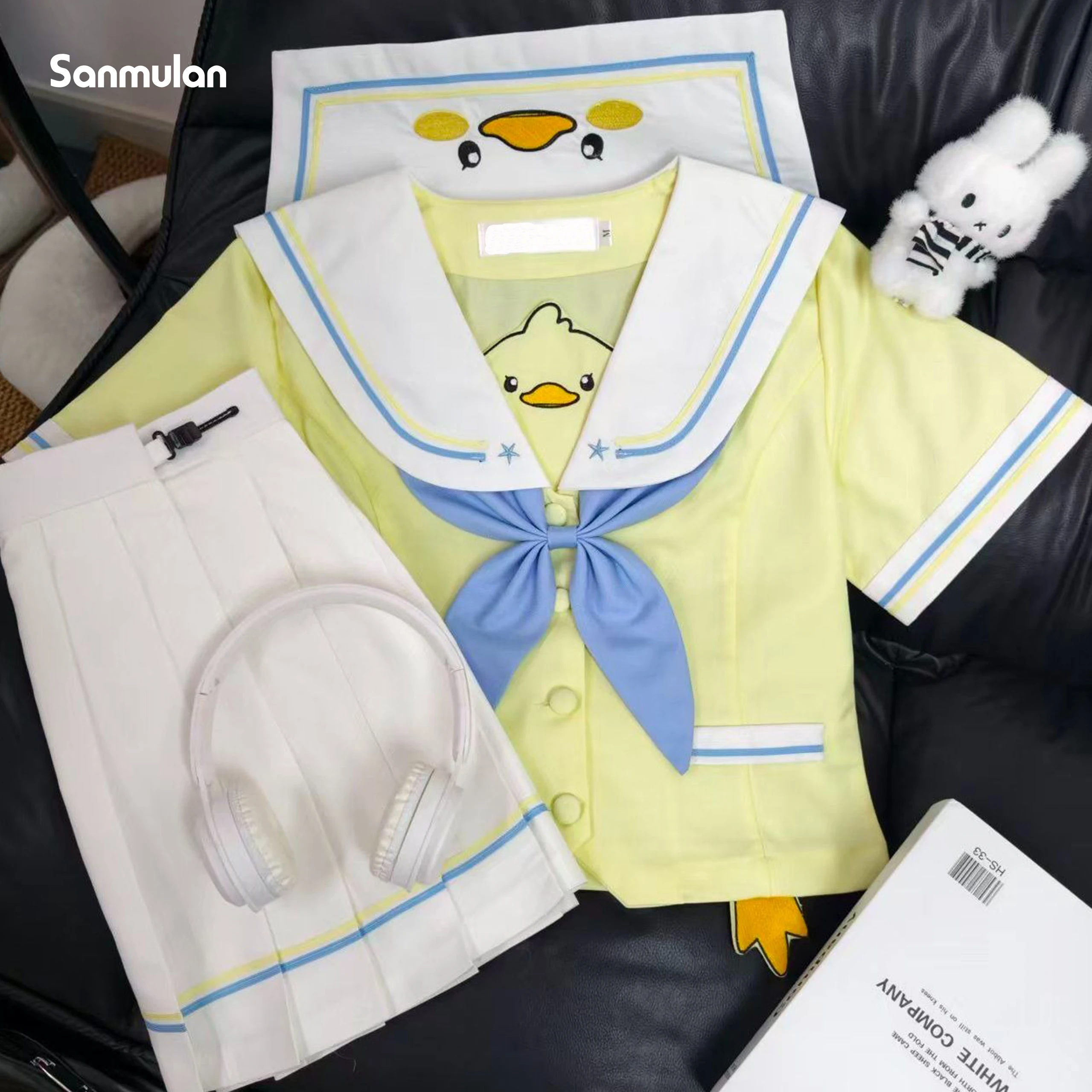2026 Summer Yellow Duck Japanese Style JK School Style Summer Sailor Suit Pleated Skirt Anime JK Uniform Set for Women
2026 Summer Yellow Duck Japanese Style JK School Style Summer Sailor Suit Pleated Skirt Anime JK Uniform Set for Women