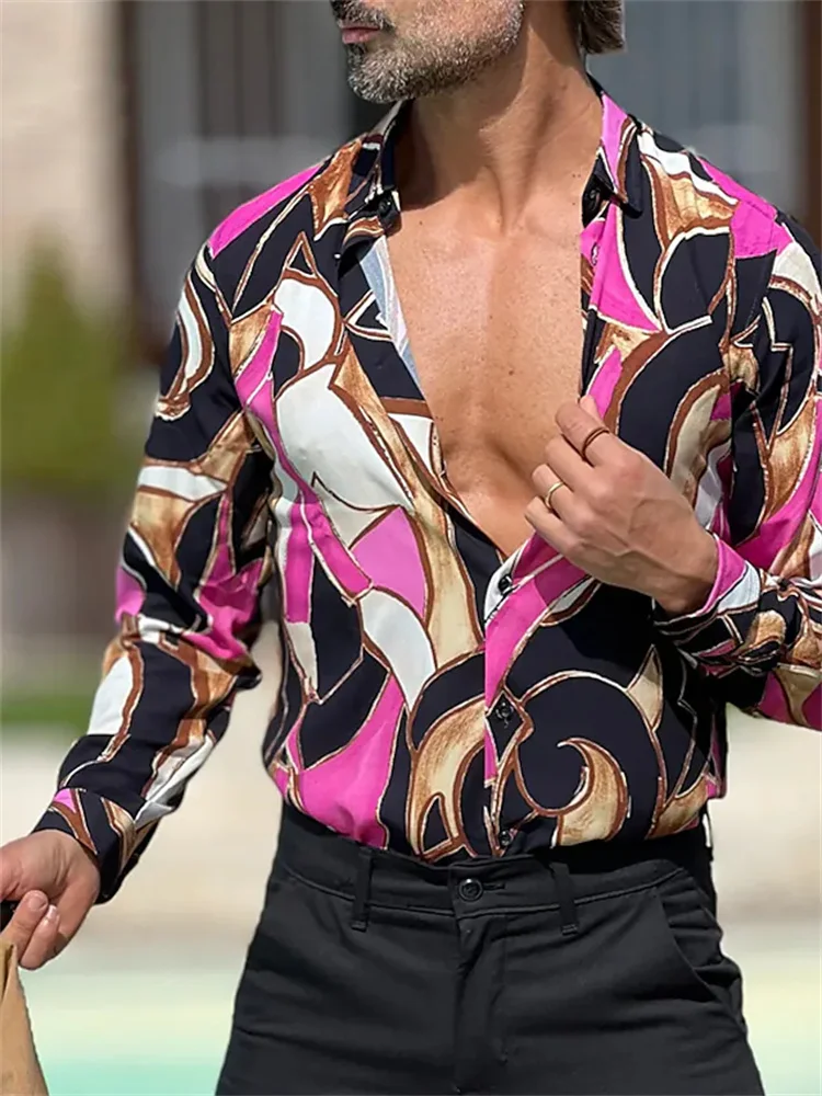 Fashion men's shirt pattern printed button top long sleeve oversized shirt clothing design comfortable S-6XL summer
Fashion men's shirt pattern printed button top long sleeve oversized shirt clothing design comfortable S-6XL summer
