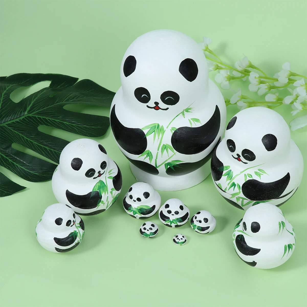 10 Layers Russian Nesting Wooden Matryoshka Toys Stacking Panda Jewelry Storage Home Decor Gifts Figurines Crafts
10 Layers Russian Nesting Wooden Matryoshka Toys Stacking Panda Jewelry Storage Home Decor Gifts Figurines Crafts