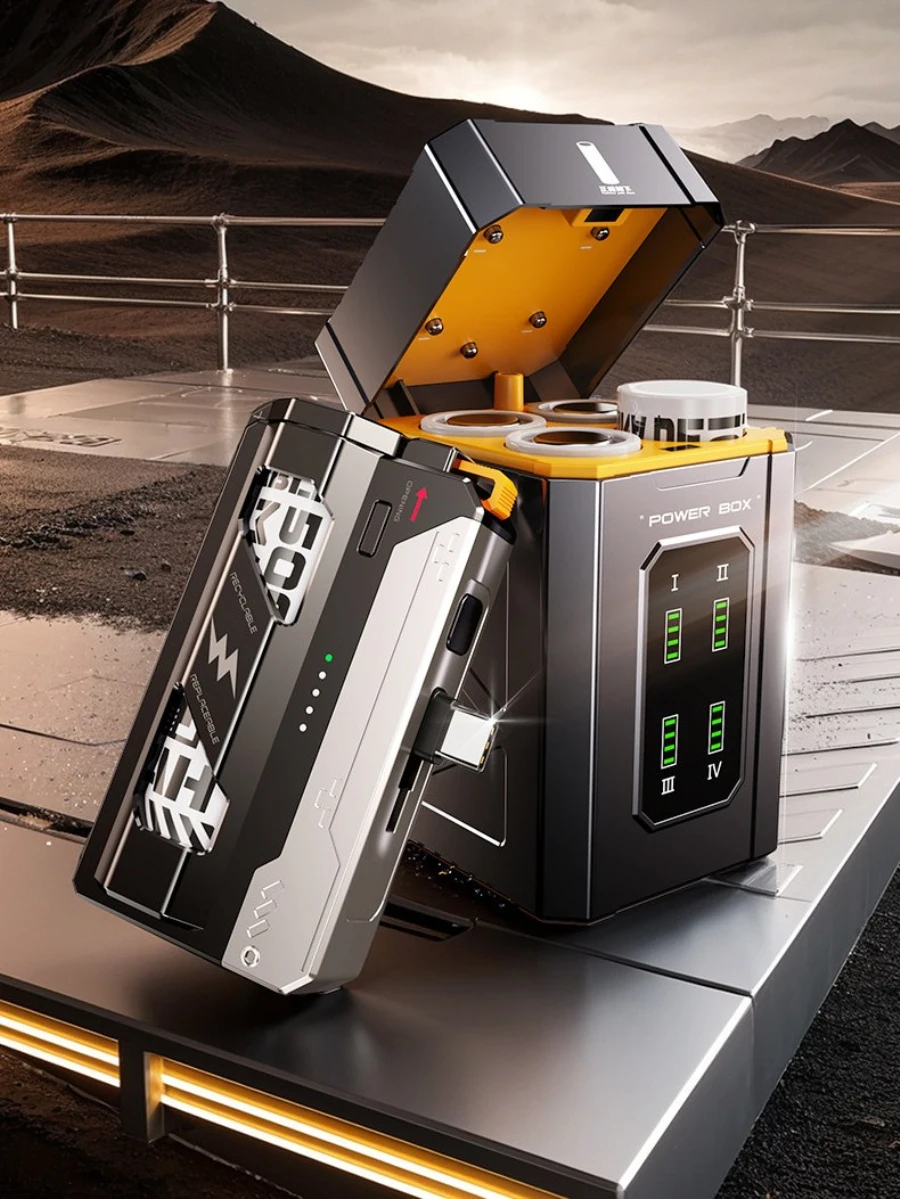 POWER BOX Capsule Disassemble Tactical Magazine Mobile Power Bank 20W Fast Charging Portable Replaceable Battery Pack 5000mAh
POWER BOX Capsule Disassemble Tactical Magazine Mobile Power Bank 20W Fast Charging Portable Replaceable Battery Pack 5000mAh
