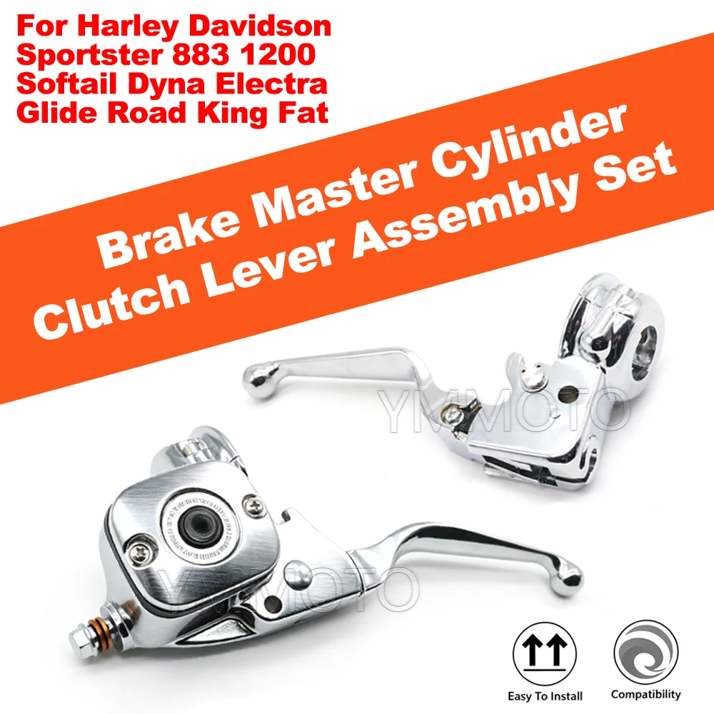 Motorcycle Chrome Brake Clutch Lever Pump Master Cylinder For Harley Softail Fat Boy Heritage Deluxe Slim Breakout 2004-2013
Motorcycle Chrome Brake Clutch Lever Pump Master Cylinder For Harley Softail Fat Boy Heritage Deluxe Slim Breakout 2004-2013