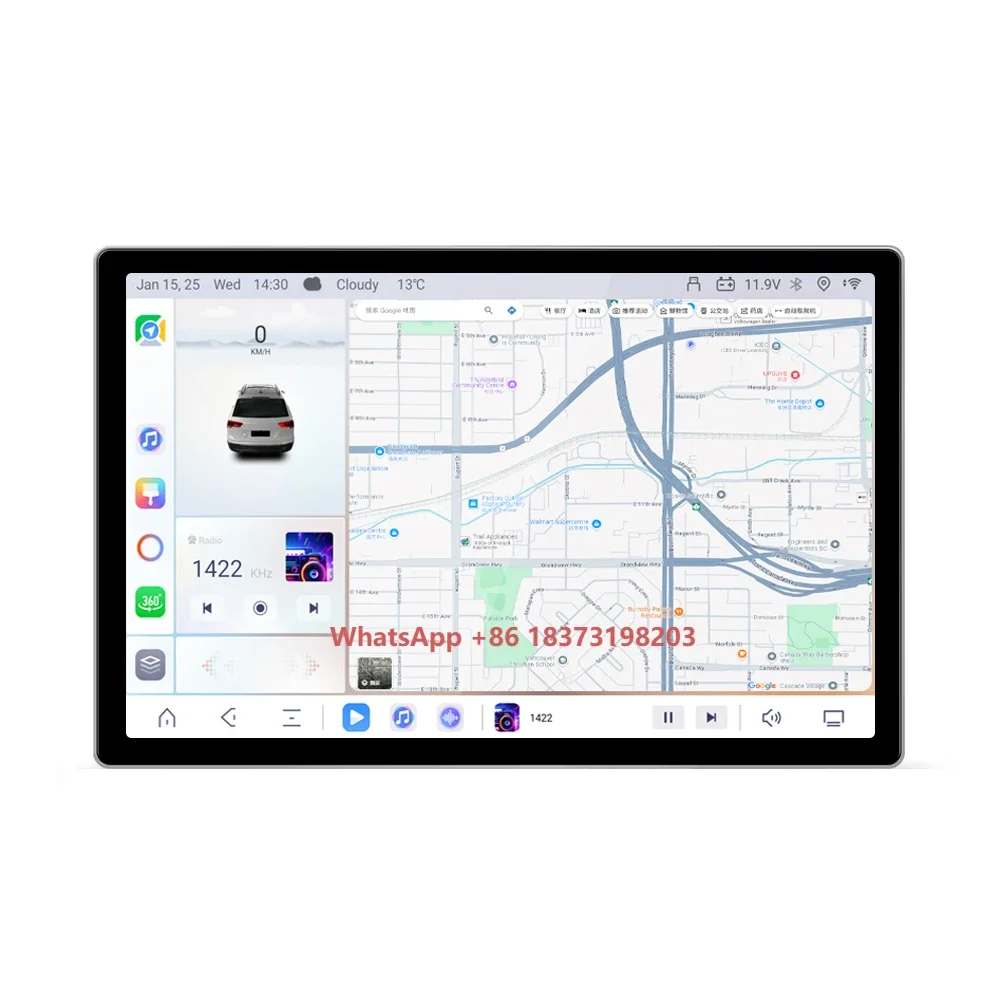 8+256GB 11.5" Universal Android 13 Car Multimedia Navigation System Stereo Carplay WIFI 4G DSP 2K Touchscreen Car Radio
8+256GB 11.5" Universal Android 13 Car Multimedia Navigation System Stereo Carplay WIFI 4G DSP 2K Touchscreen Car Radio