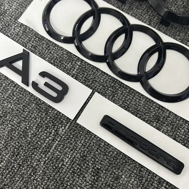 4 Ring logo ABS Black Car Hood Front Bonnet Grill Rear Trunk Emblem Sticker A3 mark Quarrto Emblem For A3 2010-now
4 Ring logo ABS Black Car Hood Front Bonnet Grill Rear Trunk Emblem Sticker A3 mark Quarrto Emblem For A3 2010-now