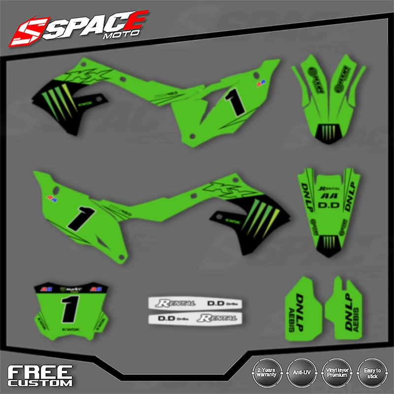 SPACE Motorcycle Graphics Decals Stickers for KAWASAKI 2019 2020 2021-2023 KXF KX450 2021-2024 KXF KX250 Decals Stickers Kits 06
SPACE Motorcycle Graphics Decals Stickers for KAWASAKI 2019 2020 2021-2023 KXF KX450 2021-2024 KXF KX250 Decals Stickers Kits 06