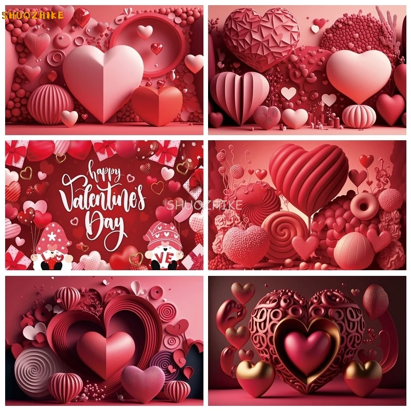Happy Valentine's Day Photography Backdrops Love Heart Flower Wedding Bridal Shower Party Decor Background Photo Studio Props
Happy Valentine's Day Photography Backdrops Love Heart Flower Wedding Bridal Shower Party Decor Background Photo Studio Props