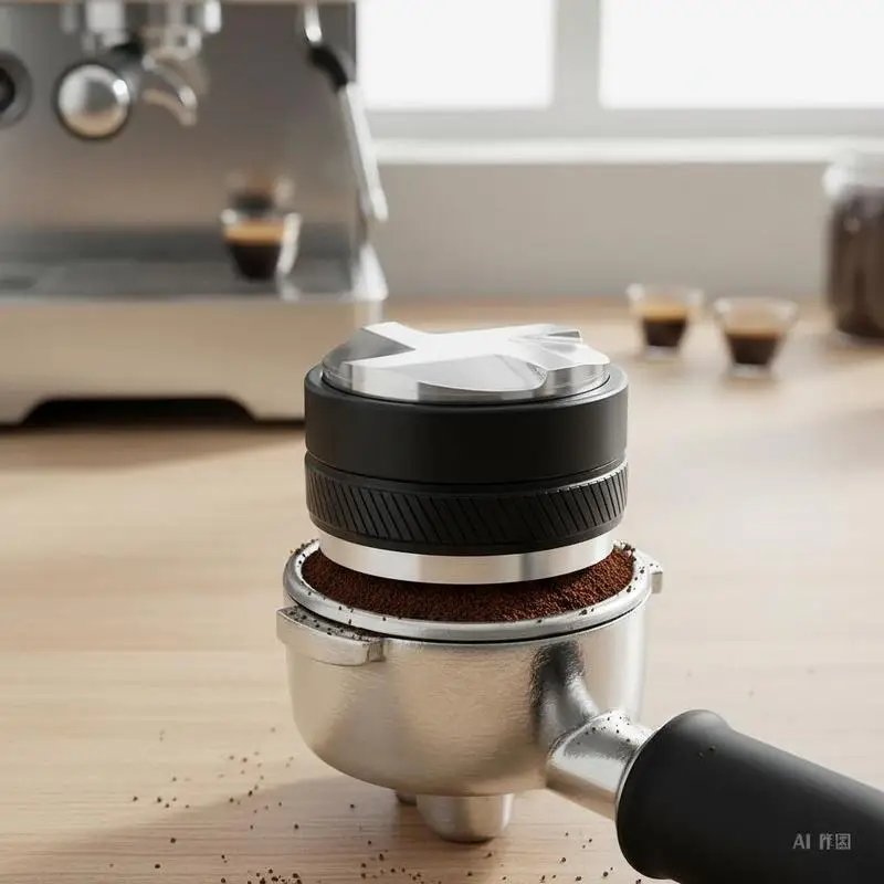 Coffee Distributor 51mm, 2-in-1 Adjustable Espresso Distributor with Fan-Shaped Base, Coffee Distributor 304 Stainless Steel with Easy-to-Disassemble Design
Coffee Distributor 51mm, 2-in-1 Adjustable Espresso Distributor with Fan-Shaped Base, Coffee Distributor 304 Stainless Steel with Easy-to-Disassemble Design