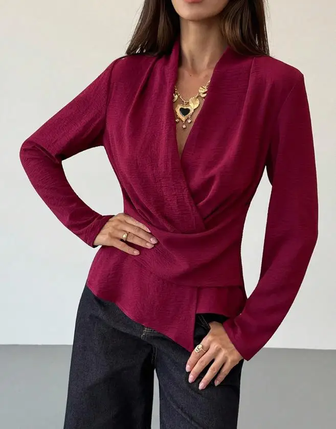 Осенняя однотонная женская рубашка из хлопка и льна для похудения талии, элегантная и простая рубашка с длинными рукавами в стиле поездок на работу 
Осенняя однотонная женская рубашка из хлопка и льна для похудения талии, элегантная и простая рубашка с длинными рукавами в стиле поездок на работу