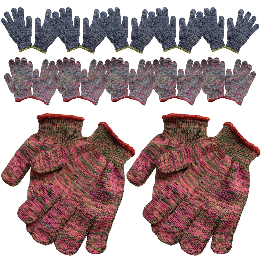 12 Pcs Thickened Non Slip Durable Wear Resistant Gloves Floral Nylon Protective Gardening Work Breathable Stretchable
12 Pcs Thickened Non Slip Durable Wear Resistant Gloves Floral Nylon Protective Gardening Work Breathable Stretchable