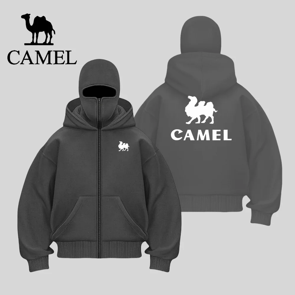 CAMEL Masked Jacket Y2K Camel Double layer Wool Hoodie | Neutral Street Style Hip Hop Hot Stamped Zipper Sweatshirt
CAMEL Masked Jacket Y2K Camel Double layer Wool Hoodie | Neutral Street Style Hip Hop Hot Stamped Zipper Sweatshirt