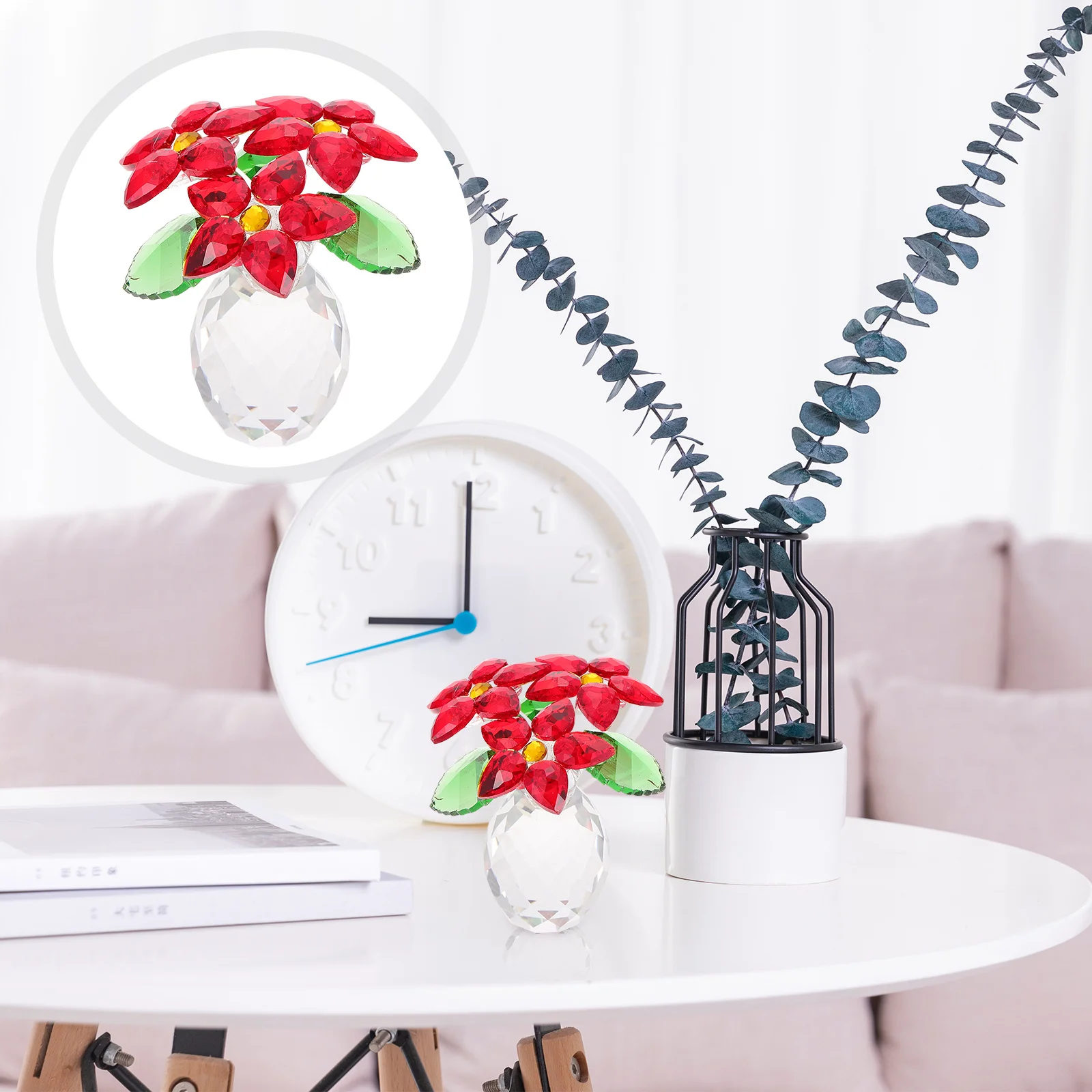 1Pcs Small Flower Vase Ornament Crystal Craft Pineapple Shaped Desktop Decor Indoor Scene Decorative Flower Vase Adornment
1Pcs Small Flower Vase Ornament Crystal Craft Pineapple Shaped Desktop Decor Indoor Scene Decorative Flower Vase Adornment