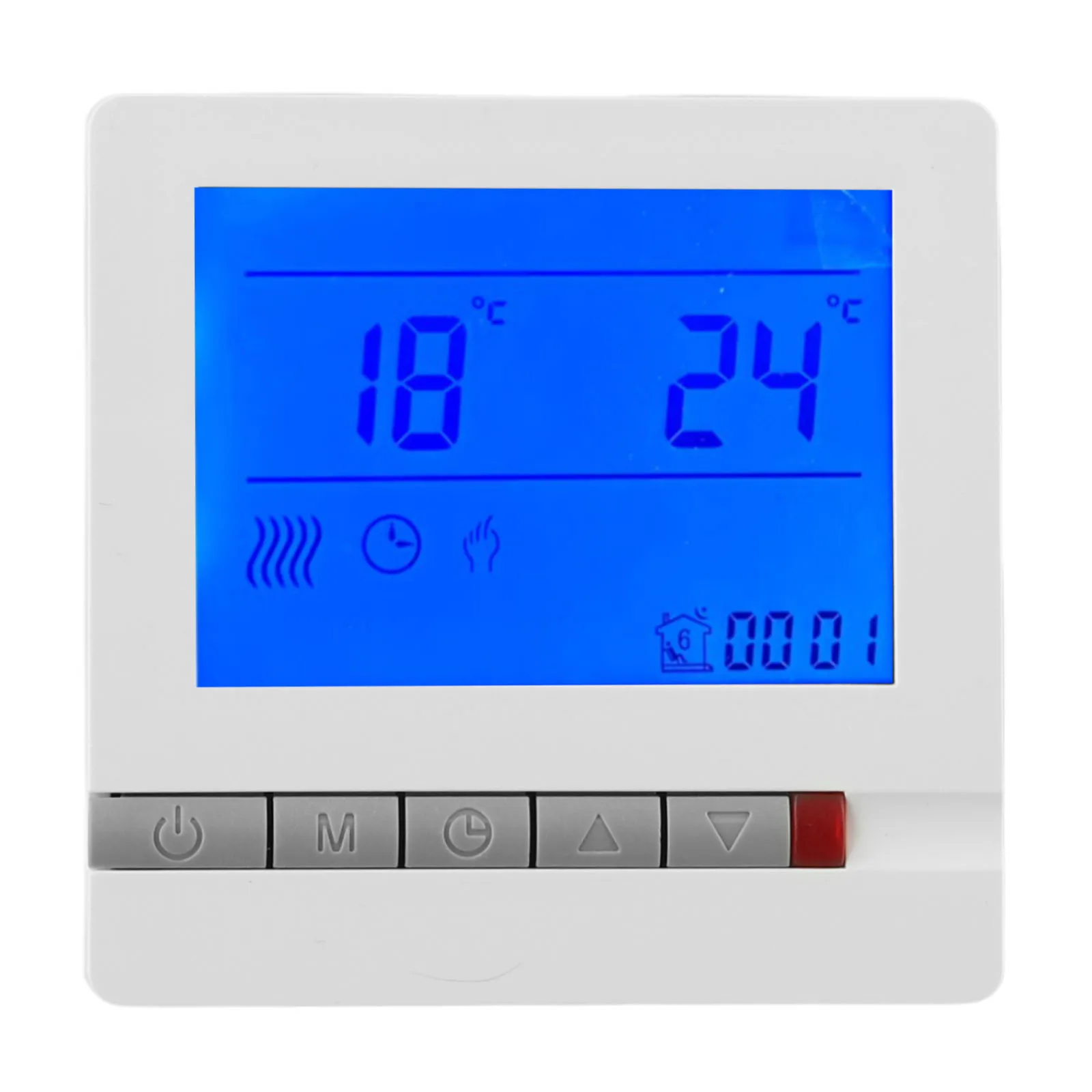 Thermostat Digital LCD Display Room Temperature Controller Wall-mounted Boiler Water Floor Heating Temperature Control Switch
Thermostat Digital LCD Display Room Temperature Controller Wall-mounted Boiler Water Floor Heating Temperature Control Switch