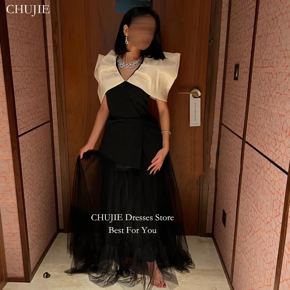 Customized Off Shoulder Evening Dress Jersey Ruffle Formal A Line V Neck Wedding Prom Dress Saudi Arabia Bespoke Occasion Gown
Customized Off Shoulder Evening Dress Jersey Ruffle Formal A Line V Neck Wedding Prom Dress Saudi Arabia Bespoke Occasion Gown