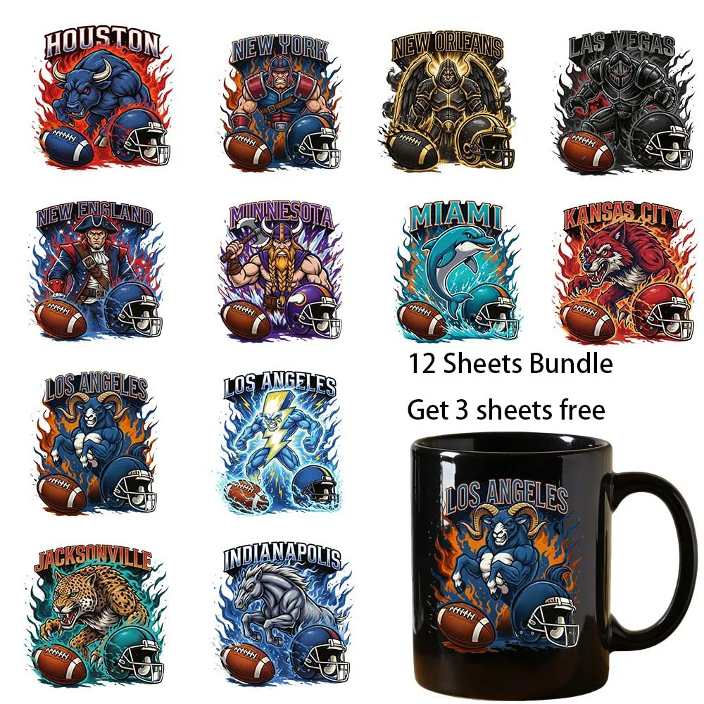 12 sheets bundle 4 inches Football team UV Sticker Party DIY Decals 3D transfers uvdtf tumbler stickers 16oz uv dtf cup wraps
12 sheets bundle 4 inches Football team UV Sticker Party DIY Decals 3D transfers uvdtf tumbler stickers 16oz uv dtf cup wraps