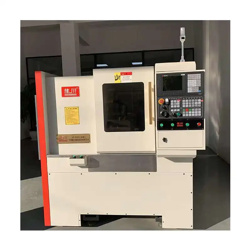 Metal Syntec Control 5 Gang Type Tool Holders Jc-X35s Slant-Bed Cnc Lathe Hine With Follow Rest/Polygon Turning
Metal Syntec Control 5 Gang Type Tool Holders Jc-X35s Slant-Bed Cnc Lathe Hine With Follow Rest/Polygon Turning