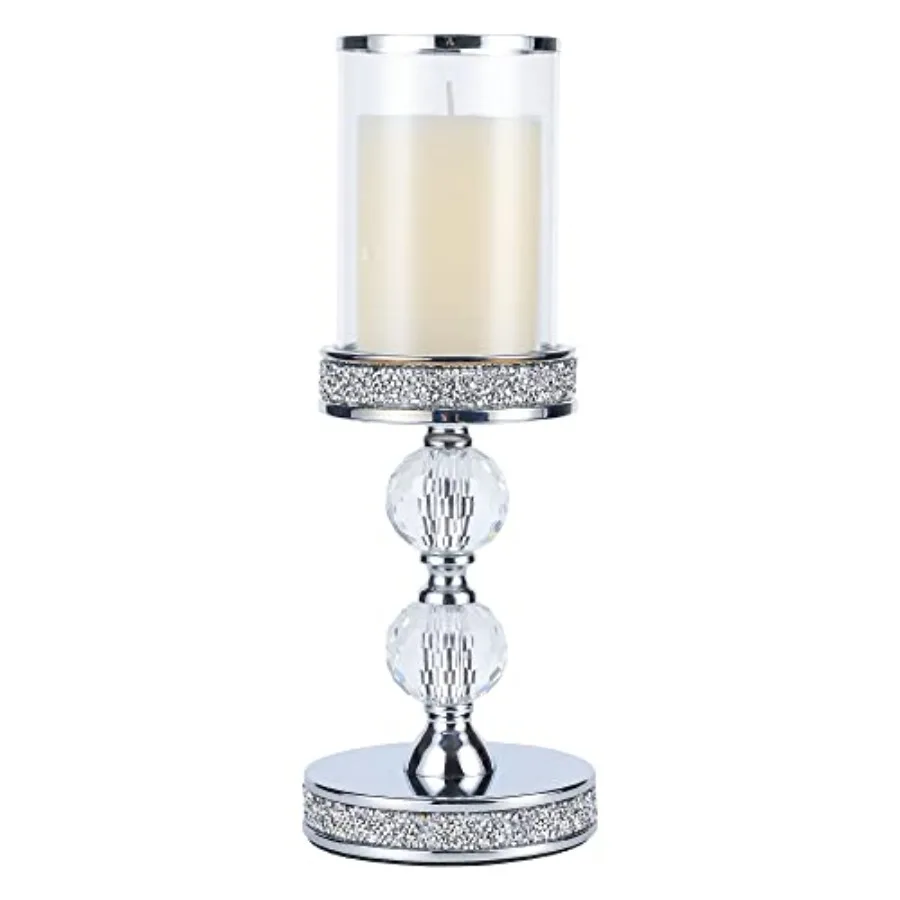 Candle Holders for Pillar Candle, Pillar Crystal Candle Holders, Candlesticks Holder for Wedding, Dining Coffee Table, Centerpi
Candle Holders for Pillar Candle, Pillar Crystal Candle Holders, Candlesticks Holder for Wedding, Dining Coffee Table, Centerpi