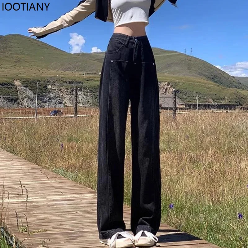 Ins Women's High Waist Wide Leg Layered Jeans Women's Y2k Loose Denim Straight Leg Pants Oversized Grey Black Loose Trousers
Ins Women's High Waist Wide Leg Layered Jeans Women's Y2k Loose Denim Straight Leg Pants Oversized Grey Black Loose Trousers