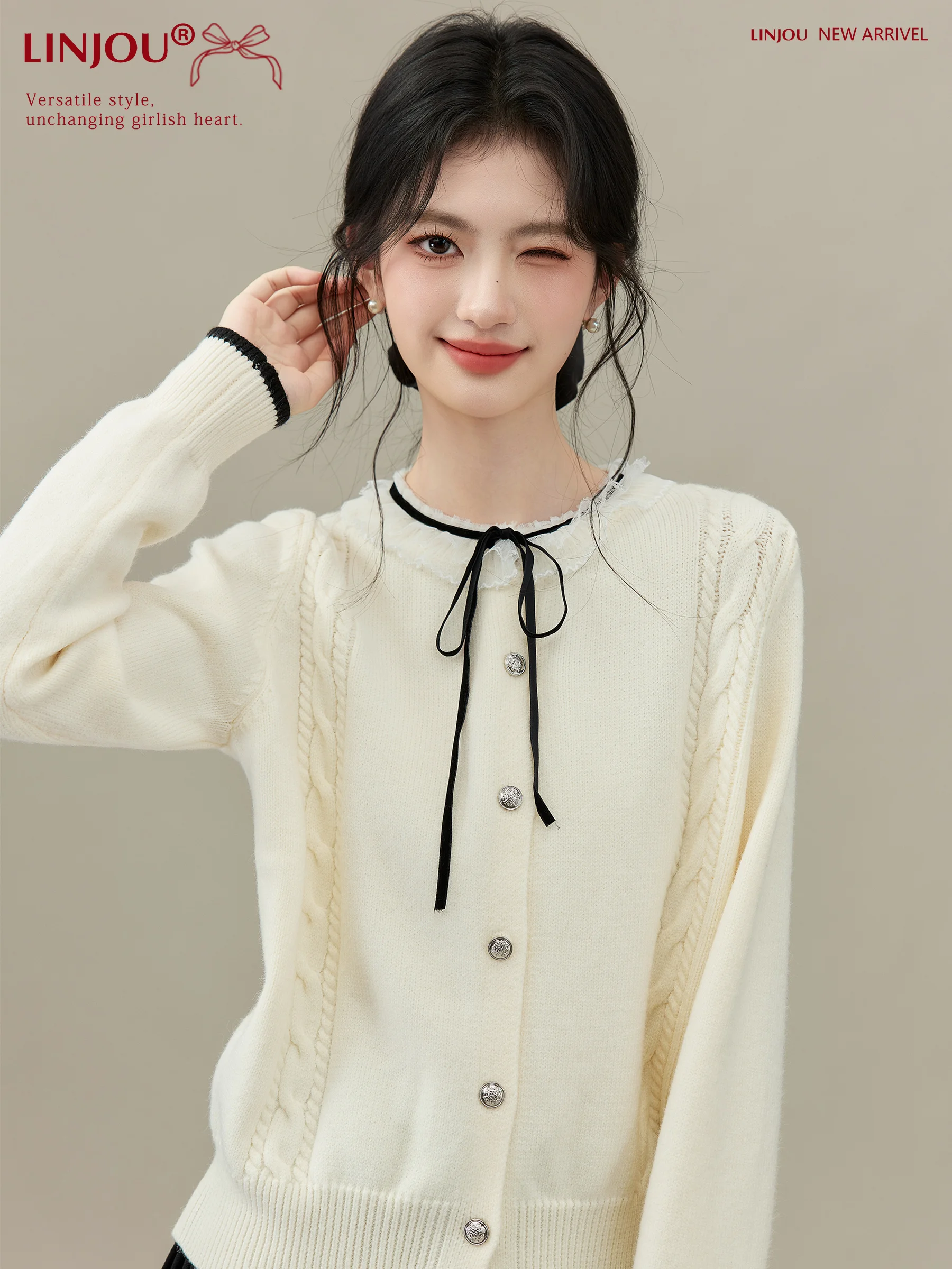 Little Fraance Sle Knitted Sweater Women's round Ne Inner Wear Contrast Color Winter Warm Thiened Color Base Layer
Little Fraance Sle Knitted Sweater Women's round Ne Inner Wear Contrast Color Winter Warm Thiened Color Base Layer