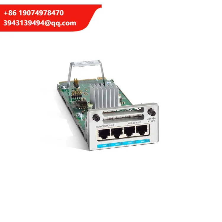 Новый сетевой модуль C9300-NM-4G серии 9300 с 4 портами 1GE
Новый сетевой модуль C9300-NM-4G серии 9300 с 4 портами 1GE