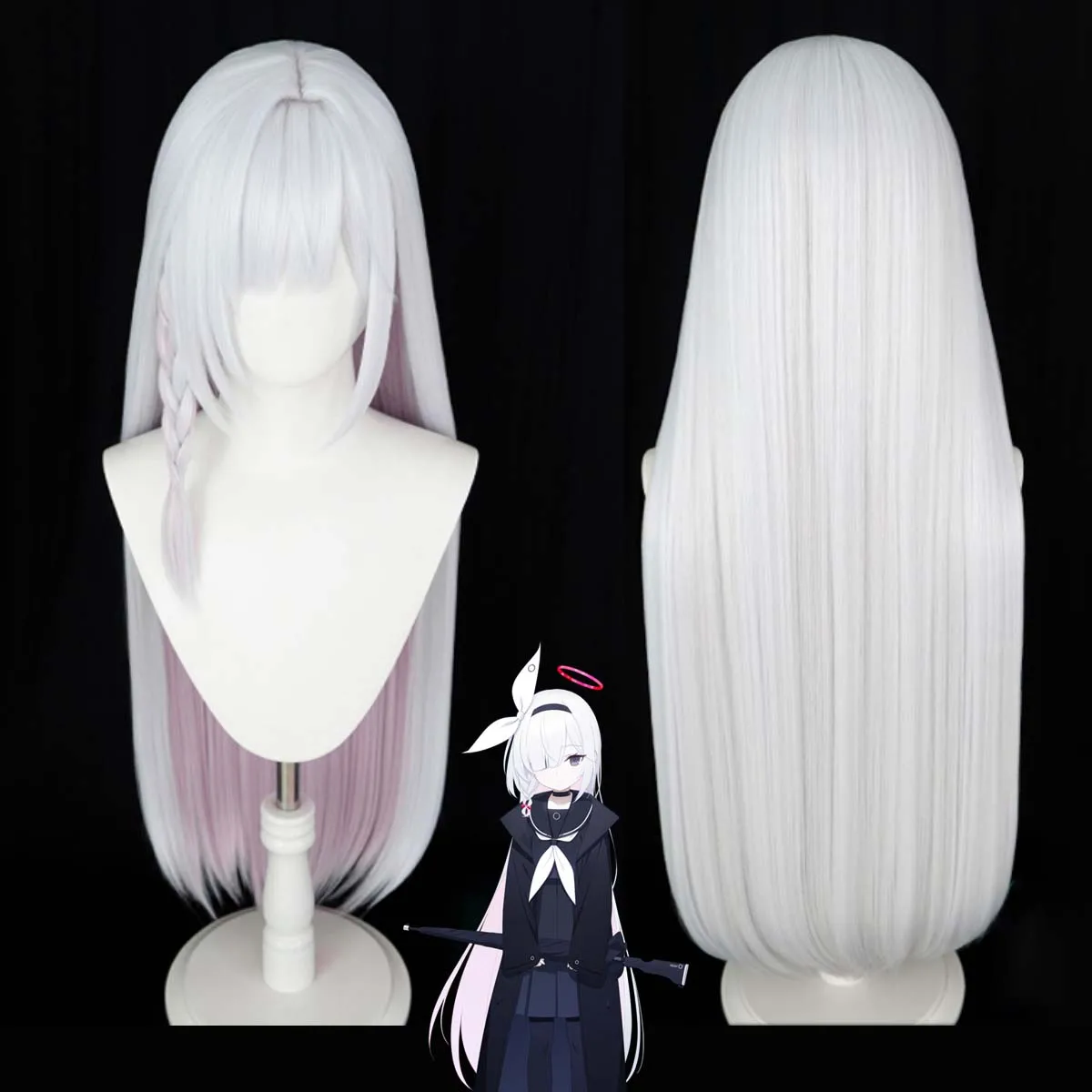 Halloween Women Blue Archive Cosplay Prana Long While Pink Heat Resistant Hair Wig
Halloween Women Blue Archive Cosplay Prana Long While Pink Heat Resistant Hair Wig