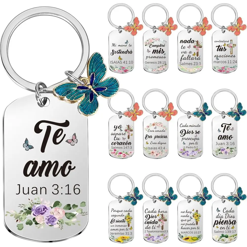 12 Pack Inspirational Bible Verse Keychains - Ideal Christian Gifts for Women
12 Pack Inspirational Bible Verse Keychains - Ideal Christian Gifts for Women
