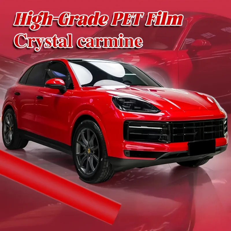 Luxurious Deep Red PET Crystal Car Wrap in a Sparkling End, Featuring Scratch Resistance And UV Protection, Designed for
Luxurious Deep Red PET Crystal Car Wrap in a Sparkling End, Featuring Scratch Resistance And UV Protection, Designed for