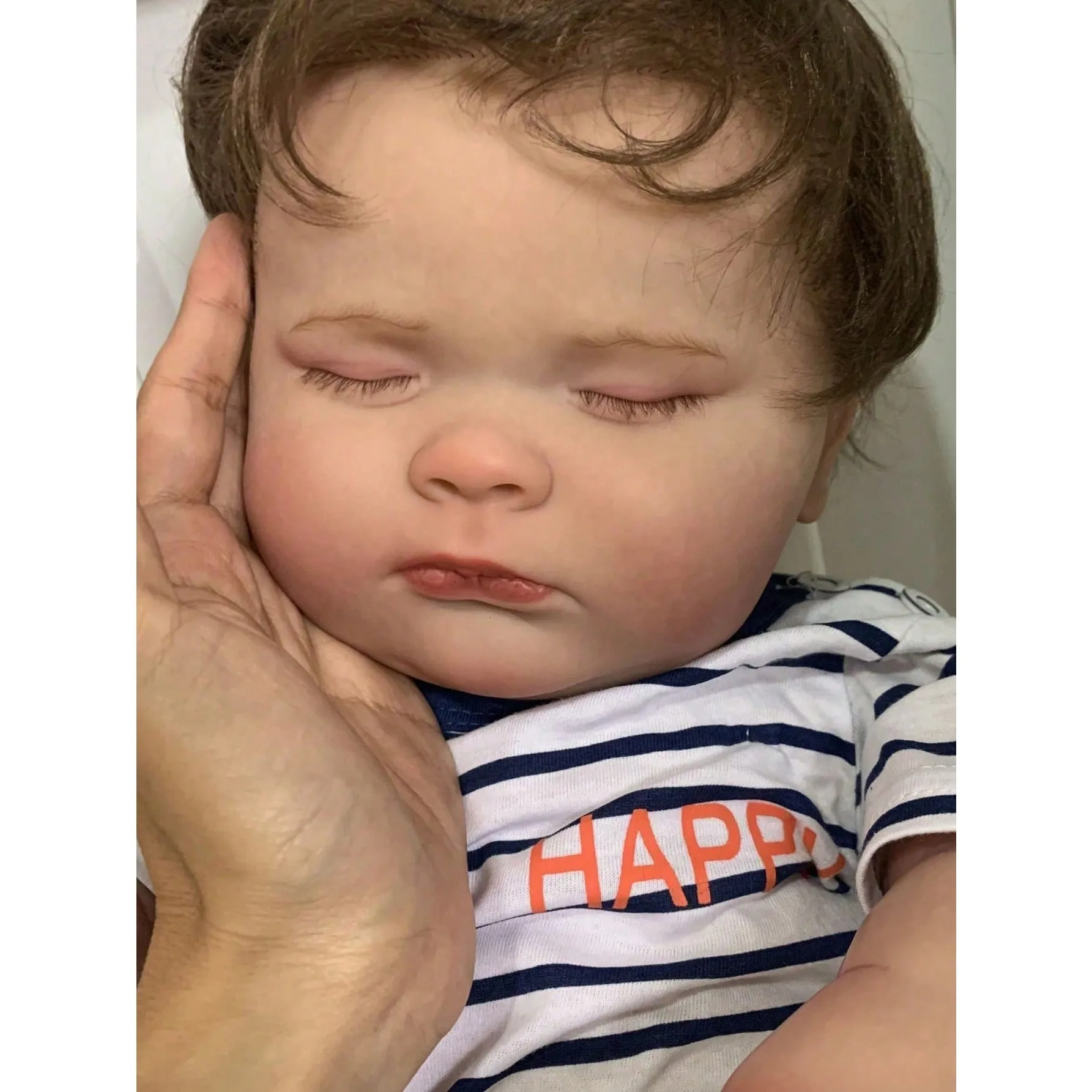 BZDOLL 60cm 24in Realistic Soft Vinyl Reborn Sleeping Doll With Hand-Painted 3D Skin And Veins Dress Up Toy Child Birthday Gift
BZDOLL 60cm 24in Realistic Soft Vinyl Reborn Sleeping Doll With Hand-Painted 3D Skin And Veins Dress Up Toy Child Birthday Gift