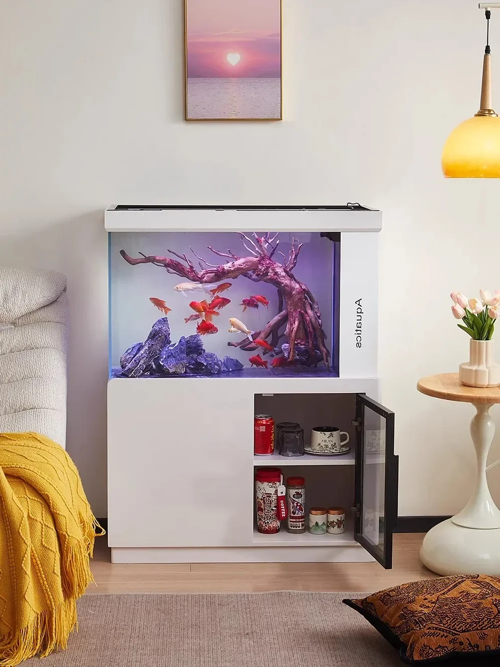 TAO Integrated landscaping aquarium with cabinet, living room, sofa, side fish tank for home use
TAO Integrated landscaping aquarium with cabinet, living room, sofa, side fish tank for home use