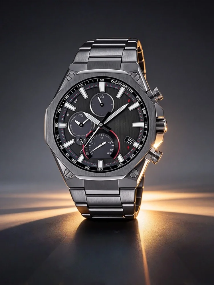 All-steel band, octagonal, full-featured sports watch with a racing-inspired design; stylish and elegant
All-steel band, octagonal, full-featured sports watch with a racing-inspired design; stylish and elegant