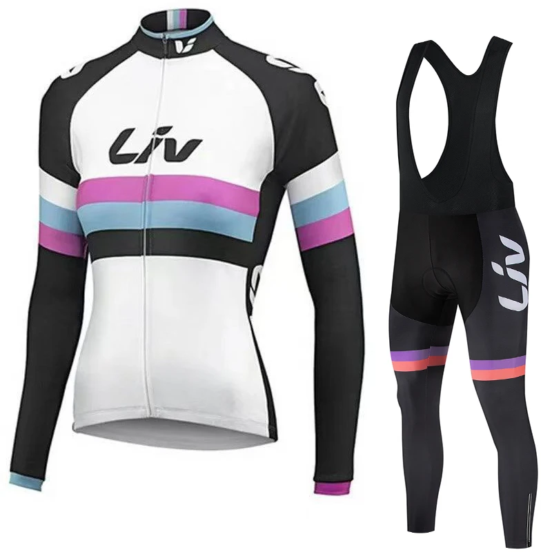 LIV women's cycling jersey autumn and winter thin cycling bib moisture wicking cycling suit long set cycling sportswear set
LIV women's cycling jersey autumn and winter thin cycling bib moisture wicking cycling suit long set cycling sportswear set