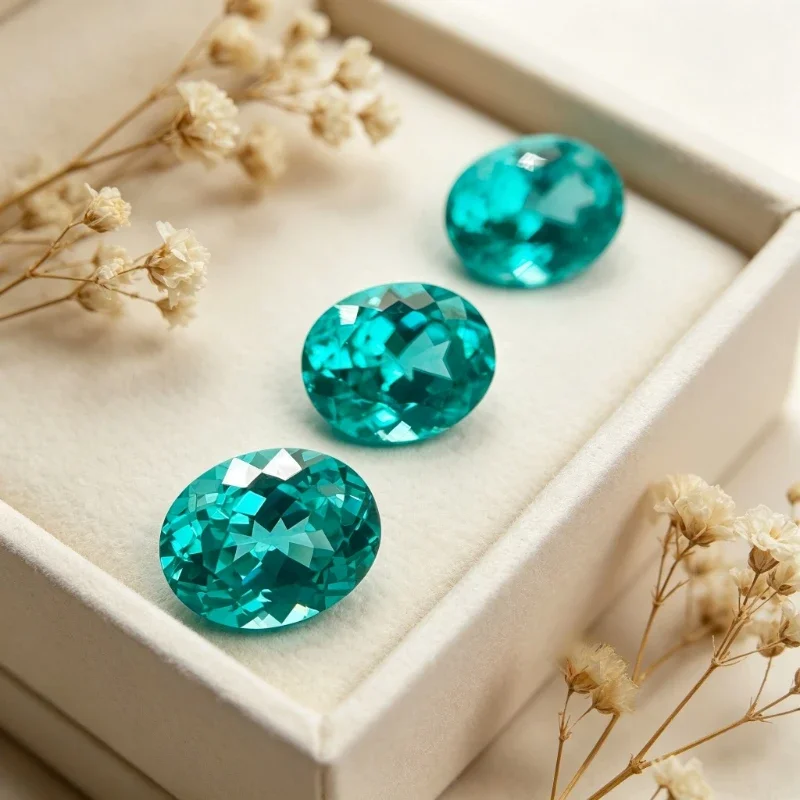Paraiba Oval Shape Artificial Gemstone Neon Blue Color Available Certificate Hand Cutting
Paraiba Oval Shape Artificial Gemstone Neon Blue Color Available Certificate Hand Cutting