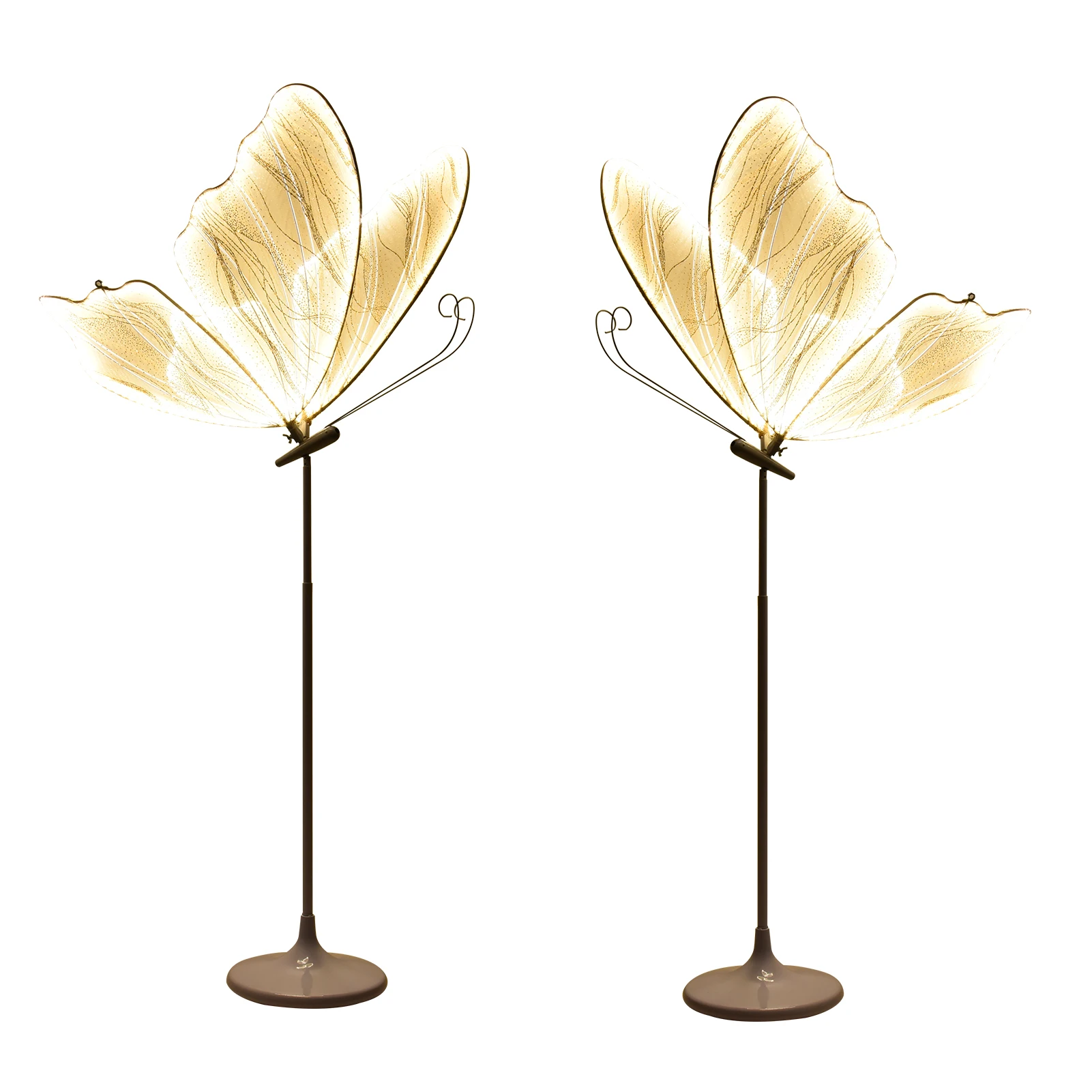 LED Butterfly Creative Lighting Wedding LED Floor Lamps Romantic Butterfly Ceiling Light Decoration Props
LED Butterfly Creative Lighting Wedding LED Floor Lamps Romantic Butterfly Ceiling Light Decoration Props