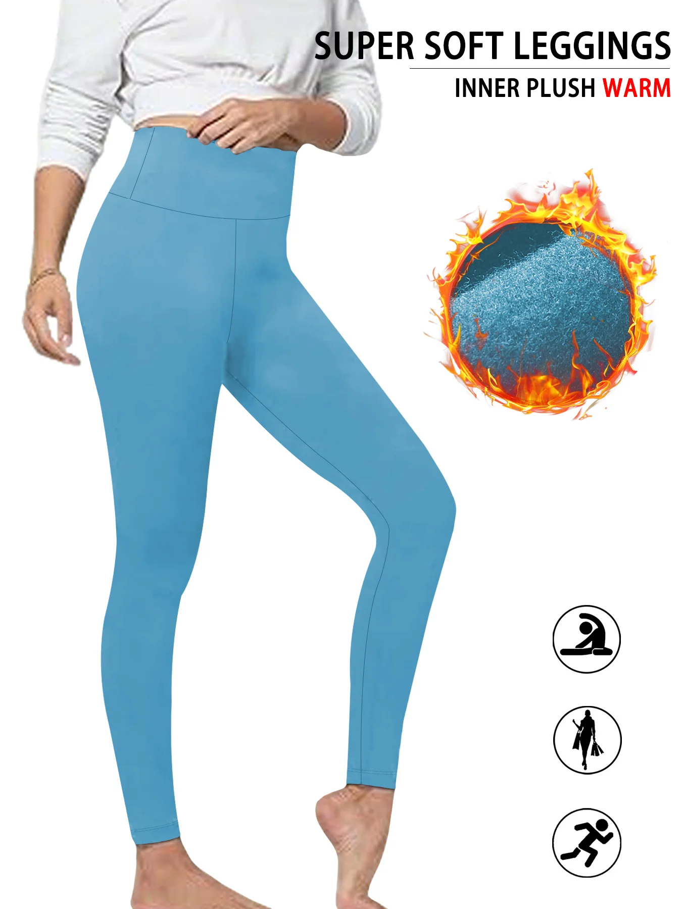 Womens Thermal Fleece Lined High Waisted Leggings. Workout Winter Warm Thick Tights Soft Yoga Pants
Womens Thermal Fleece Lined High Waisted Leggings. Workout Winter Warm Thick Tights Soft Yoga Pants