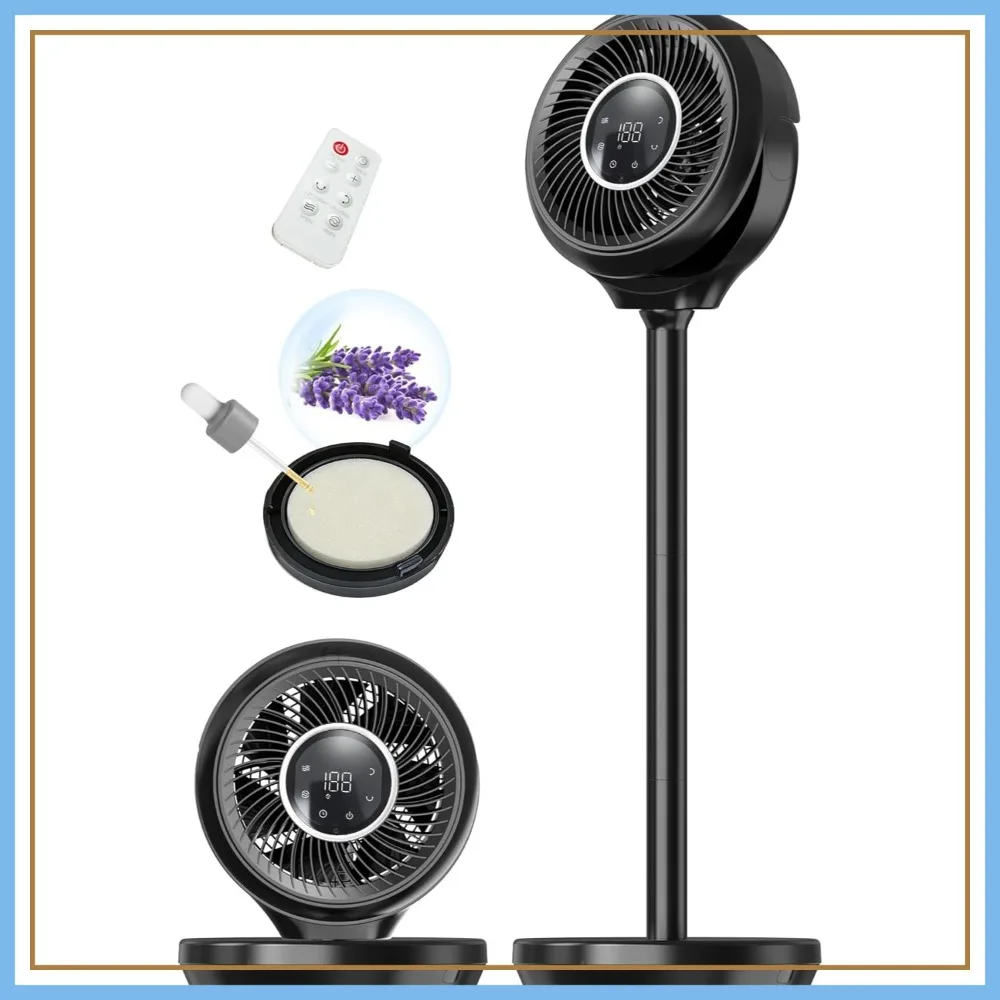 180° Oscillating Pedestal Fan, 90° Tilt, Ultra Quiet DC Motor, 15 Speeds, 3 Modes, 12H Timer, 15-38" Adjustable, Remote
180° Oscillating Pedestal Fan, 90° Tilt, Ultra Quiet DC Motor, 15 Speeds, 3 Modes, 12H Timer, 15-38" Adjustable, Remote