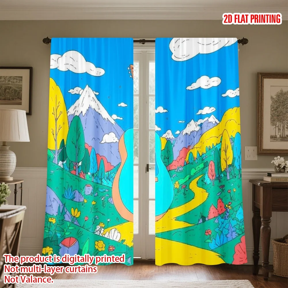 2D flat printing 2pcs Curtain Curtains Colorful Guitar in Nature Digital Printed Polyester Drapes Birthday Party Perfect for
2D flat printing 2pcs Curtain Curtains Colorful Guitar in Nature Digital Printed Polyester Drapes Birthday Party Perfect for