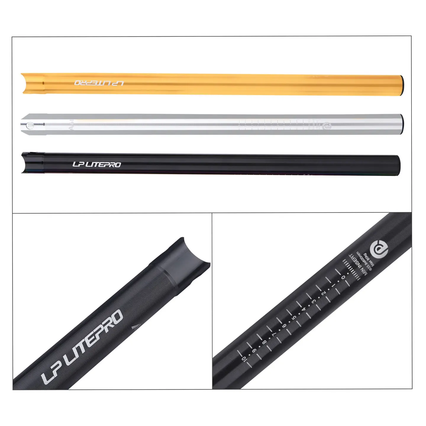 Litepro Seat Tube Bicycle Seatpost 33.9*600mm Ultralight Aluminum Alloy Mtb Road Foldable Bike Universal Cycling Accessories
Litepro Seat Tube Bicycle Seatpost 33.9*600mm Ultralight Aluminum Alloy Mtb Road Foldable Bike Universal Cycling Accessories