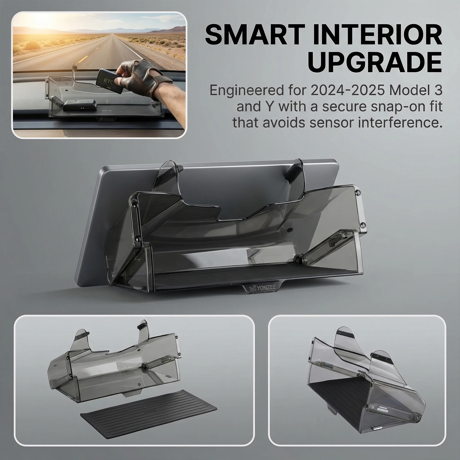 Magnetic Center Console Organizer Tray with Anti-Slip Pad Dashboard Organizer for Tesla Model 3 2022-2023 & Model Y 2021-2024
Magnetic Center Console Organizer Tray with Anti-Slip Pad Dashboard Organizer for Tesla Model 3 2022-2023 & Model Y 2021-2024