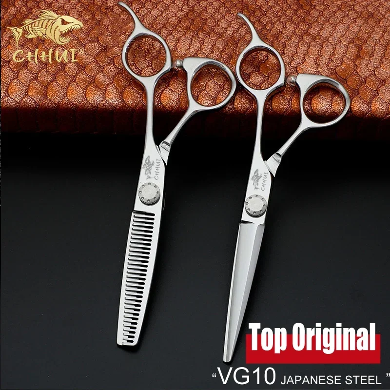 6.0 Inch Vg10 Japanese Steel Hair Scissor Professional High Quality Hairdressing Scissors Cutting Barber Scissors Salon Shears
6.0 Inch Vg10 Japanese Steel Hair Scissor Professional High Quality Hairdressing Scissors Cutting Barber Scissors Salon Shears