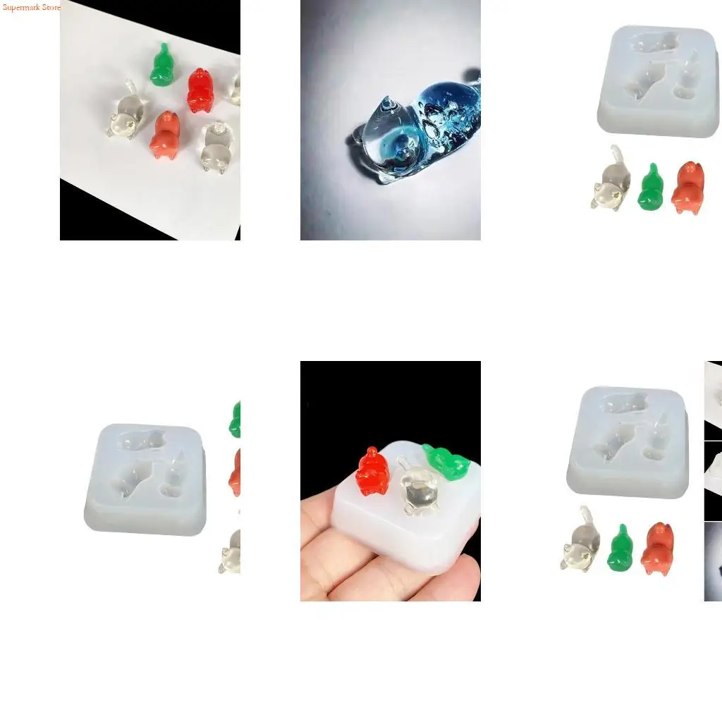 Q5WE Flexible Silicone Mould 3 Cats Accessory Mold Epoxy Jewelry Charm Making Mold
Q5WE Flexible Silicone Mould 3 Cats Accessory Mold Epoxy Jewelry Charm Making Mold